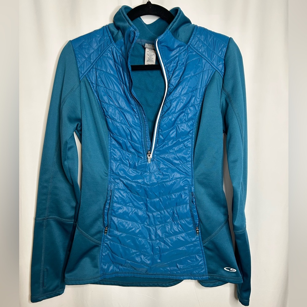 Champion Teal Half Zip Duo Dry Jacket Size M